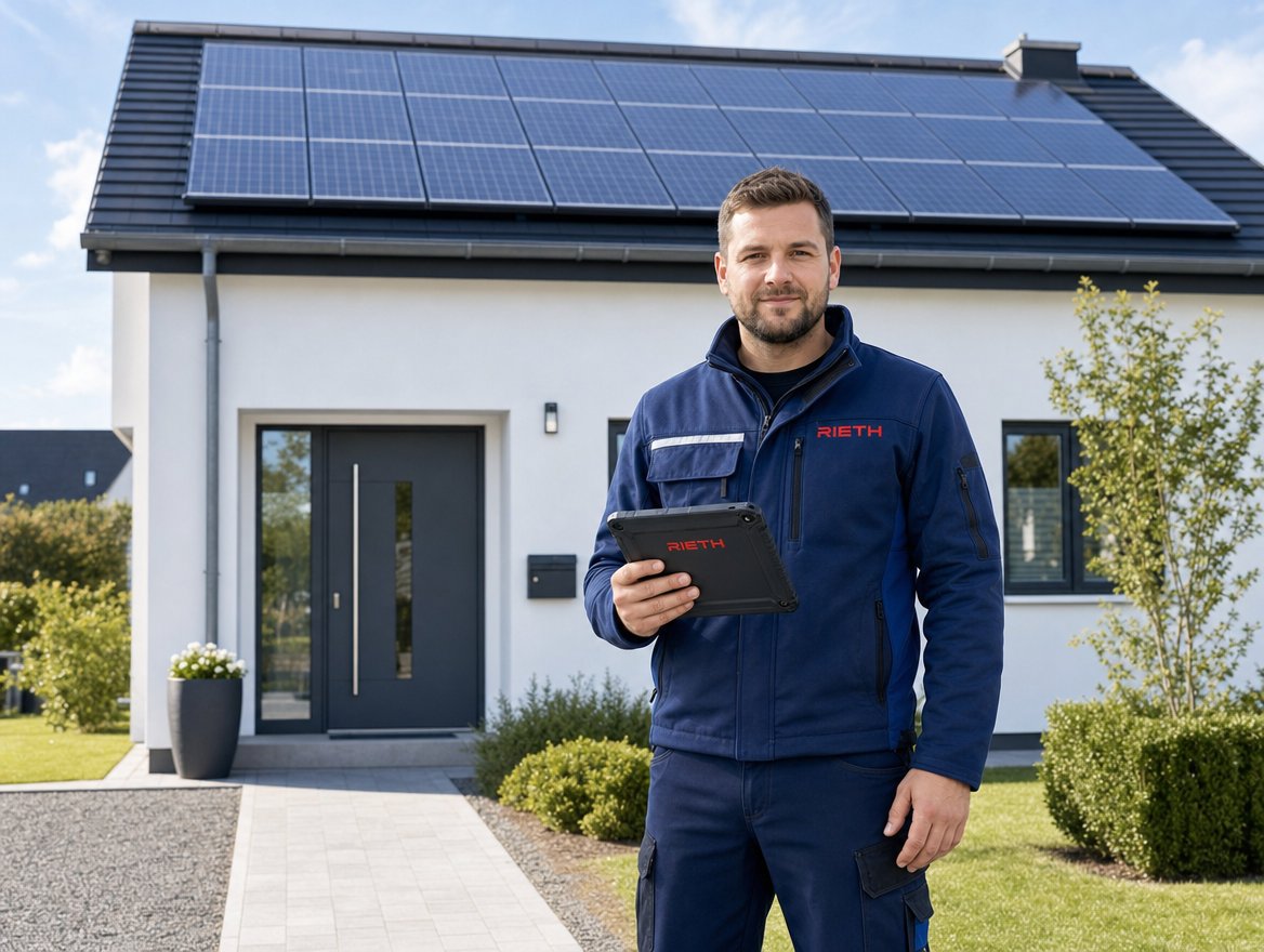 Rieth-Monteur &uuml;bernimmt als neuer Ansprechpartner eine verwaiste Photovoltaikanlage in Wiesbaden